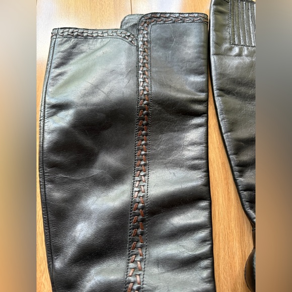 UGG Leather Claudine Tall Boots 1005663, 8.5 black - Picture 2 of 6